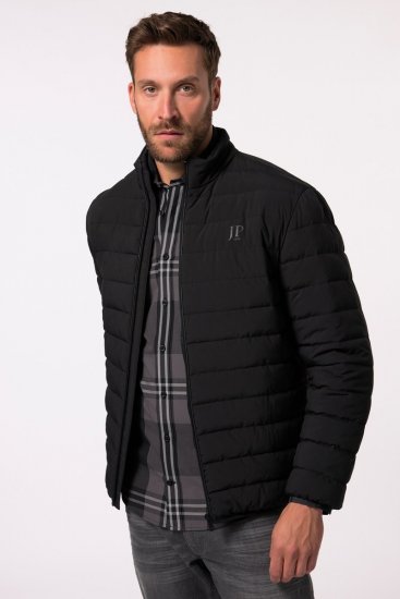 JP1880 Jacket Quilted Stand-up Collar Black - Jakne - Muške Jakne Veliki Brojevi