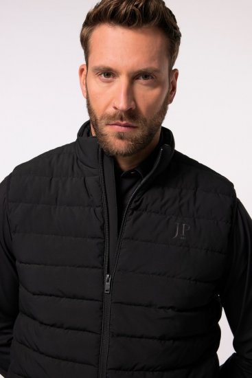JP1880 Quilted Gilet Stand-Up Collar Black - Jakne - Muške Jakne Veliki Brojevi