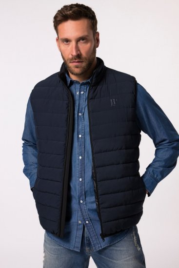 JP1880 Quilted Vest Techno Down Padding Navy - Jakne - Muške Jakne Veliki Brojevi