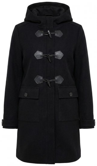 Ulla Popken 829347 Duffle kaput Crna - Kaputi - Ženski kaputi velikih veličina