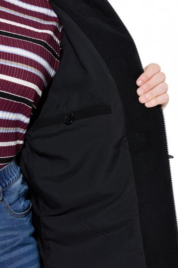 Ulla Popken 829347 Duffle kaput Crna - Kaputi - Ženski kaputi velikih veličina