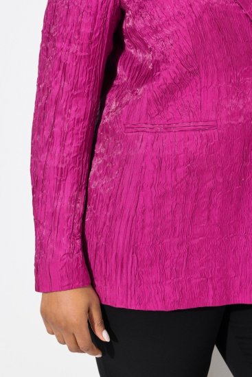 Ulla Popken 830767 Sako s izgužvanim efektom Magenta - Sakoi - Sakoi u velikim veličinama za žene