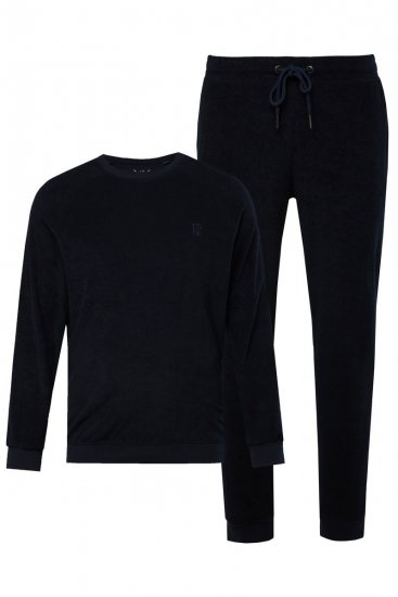 JP1880 Pyjamas Two-piece Belly Fit Dark Navy - Donje rublje & kupaće hlače - muške donje rublje veliki brojevi