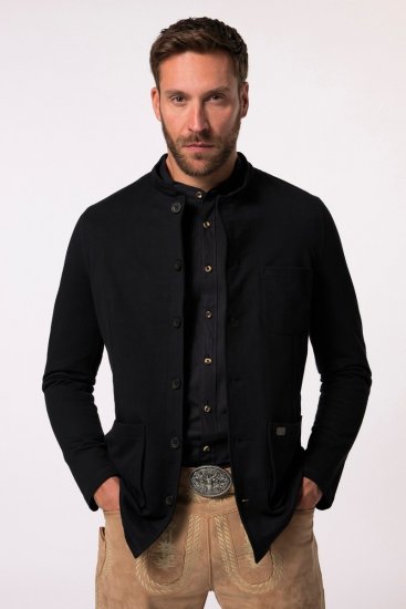 JP1880 Comfortable & Stretchy FLEXNAMIC® Light Jacket Black - Jakne - Muške Jakne Veliki Brojevi