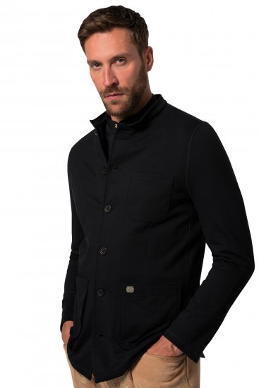 JP1880 Comfortable & Stretchy FLEXNAMIC® Light Jacket Black - Jakne - Muške Jakne Veliki Brojevi