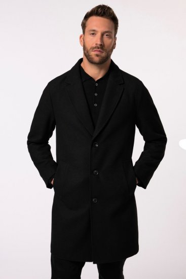 JP1880 Coat Classic Wool Blend Black - Jakne - Muške Jakne Veliki Brojevi