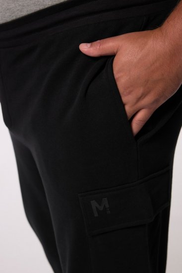 Men+ 113 Sportske hlače s cargo džepovima Crna - Sportske hlače & kratke - Muške Trenirke Veliki Brojevi