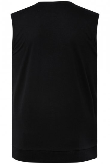 Men+ 248 Majica bez rukava bellyfit Crna - Majice Kratkih Rukava - Muške Majice Kratkih Rukava Veliki Brojevi 