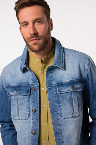 JP1880 832510 Stretch Traper jakna Indigo plava - Jakne - Muške Jakne Veliki Brojevi