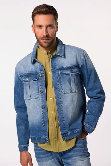 JP1880 832510 Stretch Traper jakna Indigo plava - Jakne - Muške Jakne Veliki Brojevi