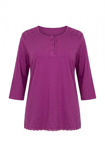 Ulla Popken 833660 Pidžama Ljubičasta - Pidžame/Loungewear - 