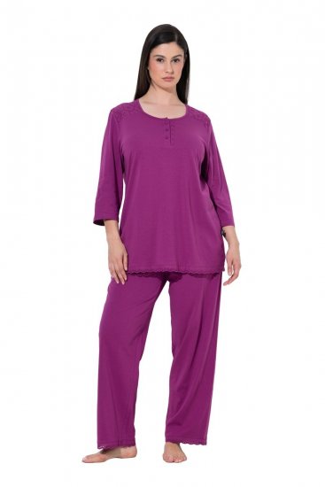 Ulla Popken 833660 Pidžama Ljubičasta - Pidžame/Loungewear - 