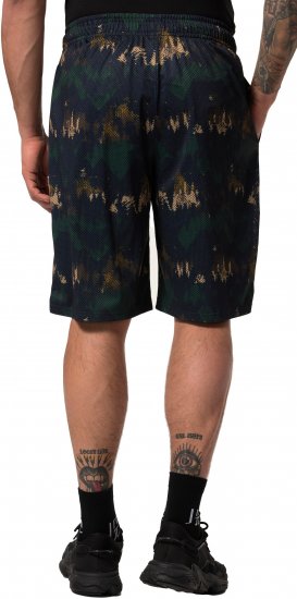 JP1880 Jay-Pi Bermuda QuickDry Mesh Fitness Shorts Khaki - Sportska & za van odjeća - Muške Sportska Odjeća Veliki Brojevi