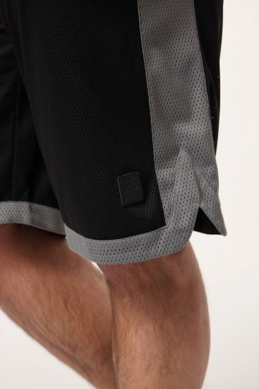 JP1880 Jay-Pi Bermuda QuickDry Mesh Fitness Shorts Black - Sportska & za van odjeća - Muške Sportska Odjeća Veliki Brojevi