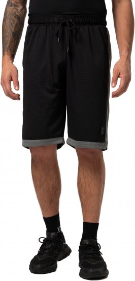 JP1880 Jay-Pi Bermuda QuickDry Mesh Fitness Shorts Black - Sportska & za van odjeća - Muške Sportska Odjeća Veliki Brojevi