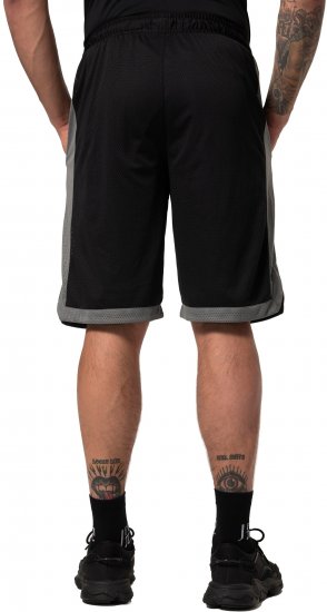 JP1880 Jay-Pi Bermuda QuickDry Mesh Fitness Shorts Black - Sportska & za van odjeća - Muške Sportska Odjeća Veliki Brojevi