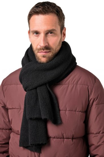 JP1880 834031 Pleteni šal Crna - Šalovi - 