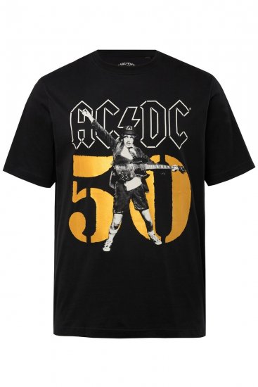 JP1880 AC/DC Graphic Band T-Shirt Black - Majice Kratkih Rukava - Muške Majice Kratkih Rukava Veliki Brojevi 