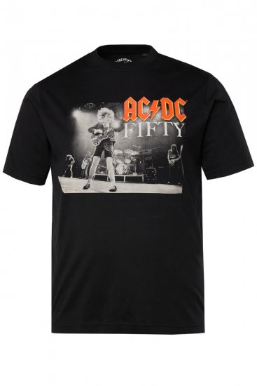 JP1880 AC/DC 50th Anniversary Band Photo T-Shirt Black - Majice Kratkih Rukava - Muške Majice Kratkih Rukava Veliki Brojevi 