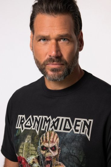 JP1880 Iron Maiden Eddie Attack Band T-Shirt Black - Majice Kratkih Rukava - Muške Majice Kratkih Rukava Veliki Brojevi 