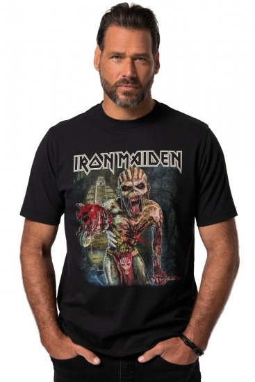 JP1880 Iron Maiden Eddie Attack Band T-Shirt Black - Majice Kratkih Rukava - Muške Majice Kratkih Rukava Veliki Brojevi 
