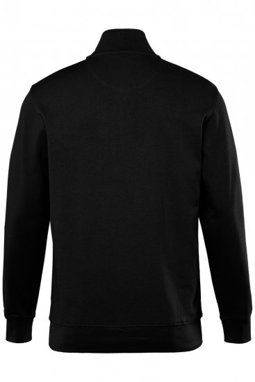 Men+ 856 Dukserica s kratkim patentom Crna - Puloveri & dukserice - Muške Puloveri & dukserice veliki brojevi