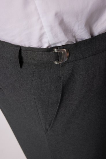 Men+ 065 Porto Hlače za odijelo Siva - Odijela - Muška Odijela Veliki Brojevi