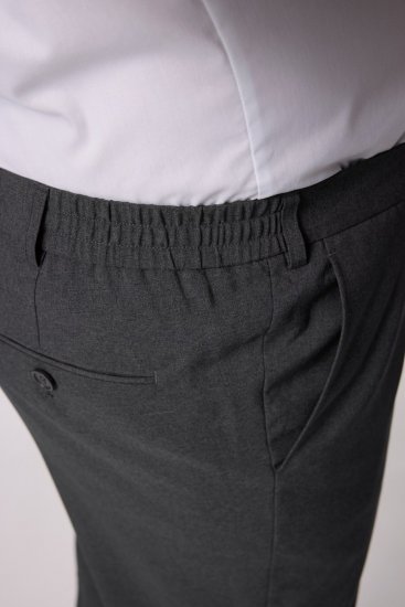 Men+ 066 Porto Hlače za odijelo bellyfit Siva - Odijela - Muška Odijela Veliki Brojevi