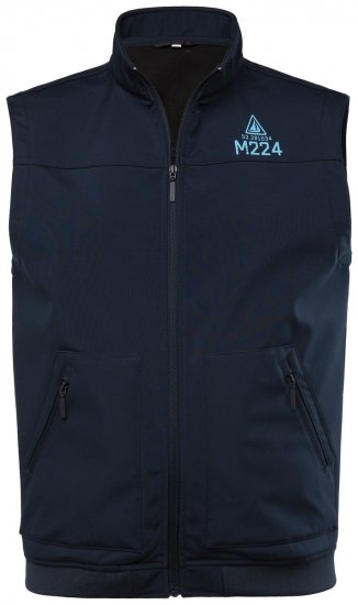 Men+ 414 Softshell prsluk s uspravnim ovratnikom Tamnoplavi - Jakne - Muške Jakne Veliki Brojevi