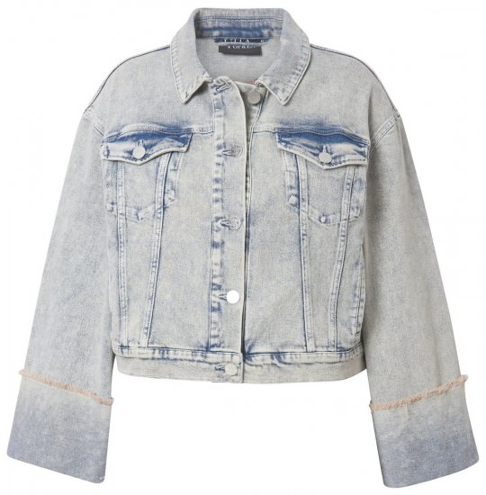 Ulla Popken 835486 Traper jakna sa širokim rukavima Denim plava - Jakne - Jakne za žene velikih veličina
