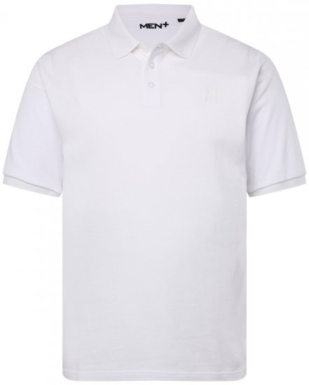 Men+ 256 Polo majica Bijela - Polo majice - Muške Polo Majice Veliki Brojevi