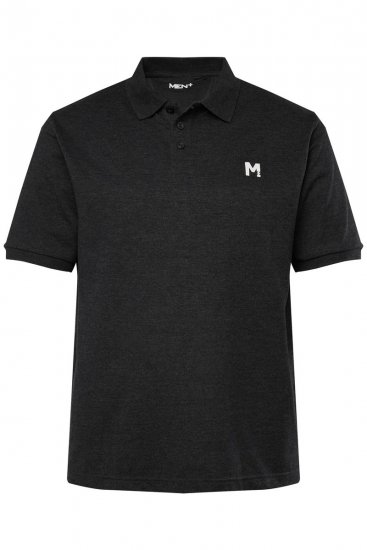 Men+ 258 Polo majica Crna 2 komada - Polo majice - Muške Polo Majice Veliki Brojevi