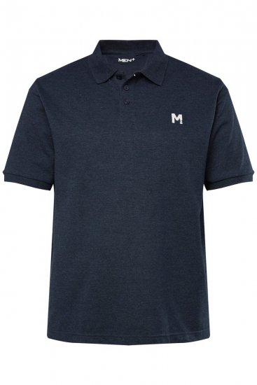 Men+ 258 Polo majica Tamnoplava 2 komada - Polo majice - Muške Polo Majice Veliki Brojevi
