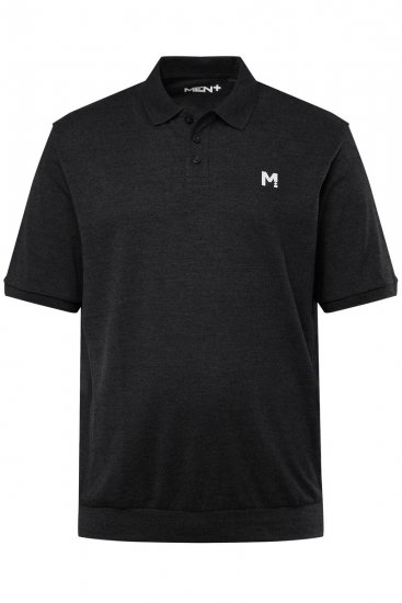 Men+ 266 Polo majica bellyfit Crna 2 komada - Polo majice - Muške Polo Majice Veliki Brojevi