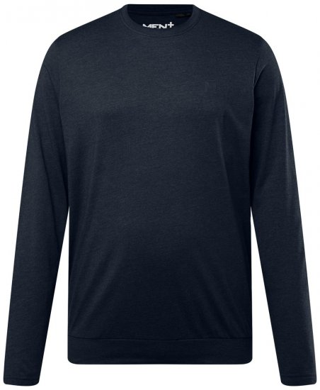 Men+ 313 Majica s dugim rukavima bellyfit Tamnoplava - Majice Kratkih Rukava - Muške Majice Kratkih Rukava Veliki Brojevi 