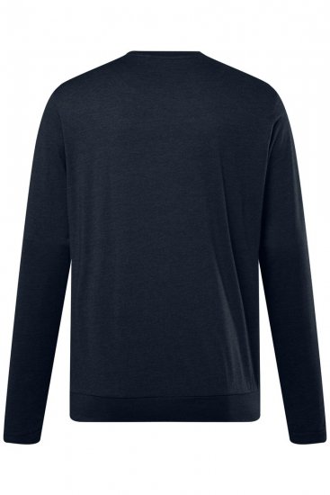 Men+ 313 Majica s dugim rukavima bellyfit Tamnoplava - Majice Kratkih Rukava - Muške Majice Kratkih Rukava Veliki Brojevi 