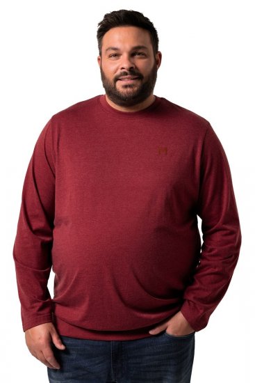 Men+ 313 Majica s dugim rukavima bellyfit Bakrenosmeđa - Majice Kratkih Rukava - Muške Majice Kratkih Rukava Veliki Brojevi 