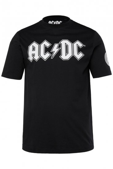 JP1880 AC/DC Classic Logo Band T-Shirt Black - Majice Kratkih Rukava - Muške Majice Kratkih Rukava Veliki Brojevi 