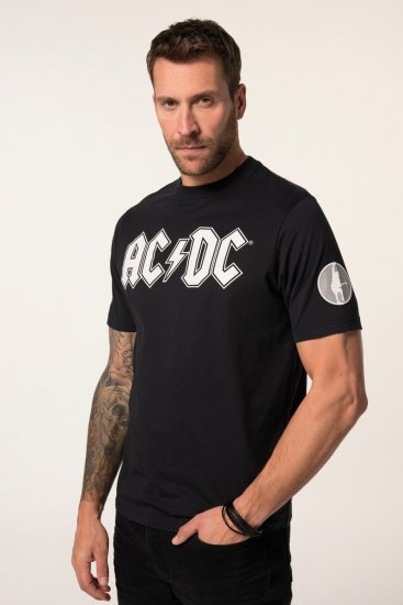 JP1880 AC/DC Classic Logo Band T-Shirt Black - Majice Kratkih Rukava - Muške Majice Kratkih Rukava Veliki Brojevi 