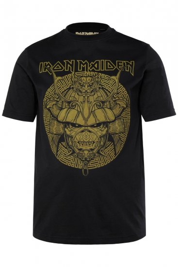JP1880 Iron Maiden Samurai Eddie T-Shirt Black - Majice Kratkih Rukava - Muške Majice Kratkih Rukava Veliki Brojevi 