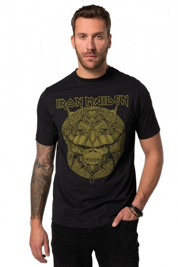 JP1880 Iron Maiden Samurai Eddie T-Shirt Black - Majice Kratkih Rukava - Muške Majice Kratkih Rukava Veliki Brojevi 