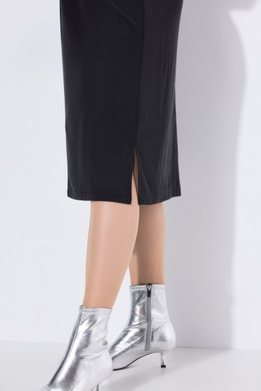 Ulla Popken 836514 Midi haljina s 3/4 rukavima Crna - Midi haljine - Ženske midi haljine plus size