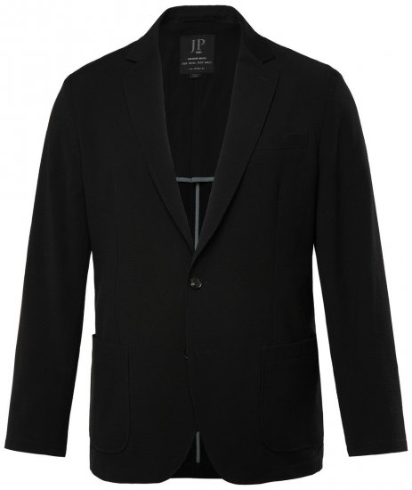 JP1880 San Remo Flexnamic Seersucker sako Crna - Odijela - Muška Odijela Veliki Brojevi