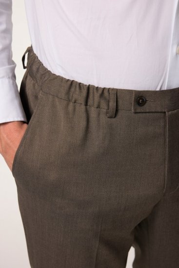 JP1880 Amalfi Flexnamic Hlače za odijelo Khaki zelena - Odijela - Muška Odijela Veliki Brojevi