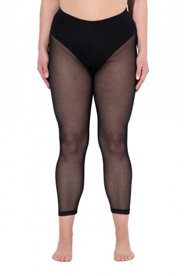 Ulla Popken 836800 Hulahop tajice Crna - Hulahopke & čarape - 