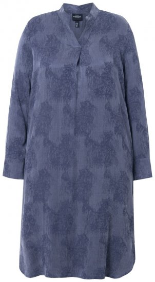 Ulla Popken 837069 Cvjetna haljina Tamnoplava - Midi haljine - Ženske midi haljine plus size