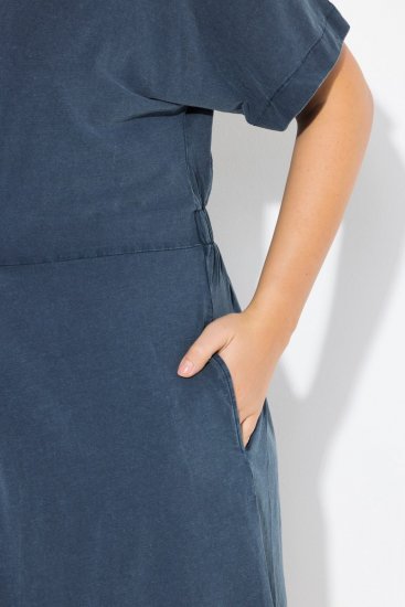 Ulla Popken 837403 Haljina od jerseya kratkih rukava Tamnoplava - Haljine od jerseyja - 