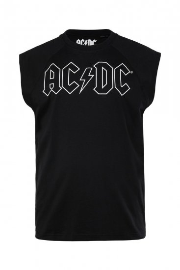 JP1880 AC/DC Classic Logo Band Tank Top Black - Majice Kratkih Rukava - Muške Majice Kratkih Rukava Veliki Brojevi 