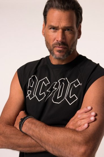 JP1880 AC/DC Classic Logo Band Tank Top Black - Majice Kratkih Rukava - Muške Majice Kratkih Rukava Veliki Brojevi 