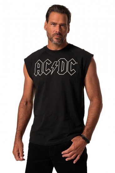 JP1880 AC/DC Classic Logo Band Tank Top Black - Majice Kratkih Rukava - Muške Majice Kratkih Rukava Veliki Brojevi 